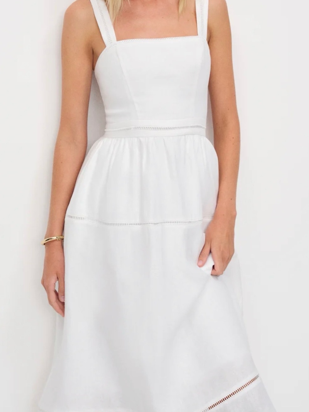 Reformation Everett Linen Midi Sundress NWOT - Picture 2 of 7